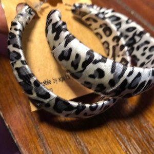 Wrapped Animal Print Earrings